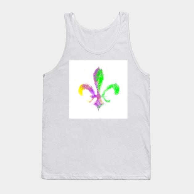 Mardi Gras Fleur de Lis Tank Top by Stephanie Kennedy 